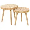 Image de Table gigogne - home deco factory - rondin - marron