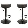 Image de Lot De 2 Tabourets De Bar - Home Deco Factory - Mumford - Réglables - Noirs
