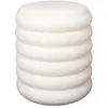 Image de Pouf - Home Deco Factory - Rangement - Bouclette - Blanc