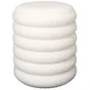 Image de Pouf - HOME DECO FACTORY - Rangement - Bouclette - Blanc