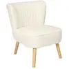 Image de Fauteuil - Home Deco Factory - Erika - Patchwork - Chic - Blanc