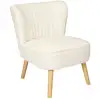 Image de Fauteuil - home deco factory - erika - patchwork - chic - blanc