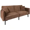 Image de Canapé - HOME DECO FACTORY - CLUB - Convertible - Marron