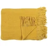 Image de Plaid Chenille "franges" 120x150cm Moutarde