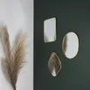 Image de Lot De 3 Miroirs - Home Deco Factory - Contour Doré - Tendance - Or