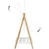 Image de Miroir Sur Pied - Home Deco Kids - Bella - Pratique - Décoratif - Blanc