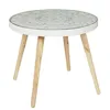 Image de Table Basse - Home Deco Factory - Arabesque - Tendance - Beige Et Blanc