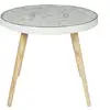 Image de Table basse - home deco factory - arabesque - tendance - beige et blanc