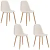 Image de Lot de 4 chaises - home deco factory - poesie - design original - multicolore
