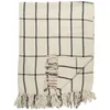Image de Plaid - Home Deco Factory - Coton Imprimé - Beige Et Noir