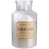 Image de Bougie - Home Deco Factory - Parfumée - Fleur Coton - Apothicaire - Blanc Et Gris
