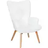 Image de Fauteuil - home deco factory - helsinki - patchwork - beige et marron