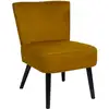 Image de Fauteuil crapaud - home deco factory - giulia - élégant - jaune et noir