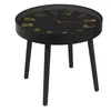 Image de Table D'appoint - Home Deco Factory - Lounge - Horloge - Silencieuse - Marron Et Noir