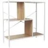 Image de Etagere - home deco factory - edison - industriel - vintage - blanc et marron