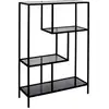 Image de Etagere - home deco factory - edison - verre fume - noir