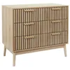 Image de Commode - HOME DECO FACTORY - Klaus - Design - Bois Brut - Marron