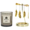 Image de Bougie Parfumée - Home Deco Factory - Carrousel - Bois Précieux - Or Et Noir