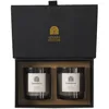 Image de Lot De 2 Bougies - Home Deco Factory - Lounge - Parfumées - Art Déco - Noir Et Or
