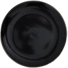 Image de Assiette Noire Lisere Dore D26cm