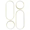 Image de Lot De 4 Miroirs - Home Deco Factory - Versa - Ovales - Dorés