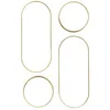 Image de Lot De 4 Miroirs - Home Deco Factory - Versa - Ovales - Dorés