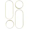 Image de Lot de 4 miroirs - home deco factory - versa - ovales - dorés