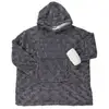 Image de Sweat Plaid - Home Deco Factory - Fausse Fourrure - Gris Foncé