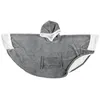 Image de Plaid Poncho - Home Deco Factory - Manches - Intérieur - Gris