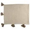 Image de Plaid - Home Deco Factory - Nid D'abeille - Beige Et Taupe - 125 X 150 Cm