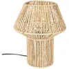 Image de Lampe à Poser - HOME DECO FACTORY - Abat-Jour en Corde Tressée - Beige et Marron