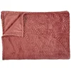 Image de Plaid - Home Deco Factory - Flanelle - Embossé - Terracotta - 120 X 150 Cm