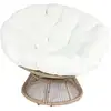 Image de Fauteuil - home deco factory - cancun - filaire - beige