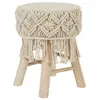 Image de Tabouret - HOME DECO FACTORY - Boho - Artisanal - Beige et Marron