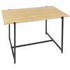 Image de Table Basse - Home Deco Factory - Loka - Design - Bois Et Métal - Marron Et Noir