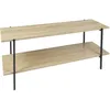 Image de Banc Tv - Home Deco Factory - Loka - Pratique - Élégant - Marron Et Noir