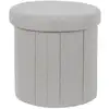 Image de Coffre Pouf Pliable - Home Deco Factory - Pills - Rangement - Confortable - Gris