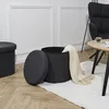 Image de Coffre Pouf Pliable - Home Deco Factory - Pills - Noir