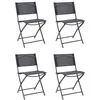 Image de Lot de 4 Chaises de Jardin Elba 80cm Gris