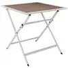 Image de Table - home deco factory - barcelone - métal - effet bois - blanc