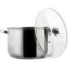 Image de Faitout - Cook Concept - 10 L - Métal - Argent - Couvercle En Verre