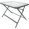 Image de Table - Home Deco Factory - Formentera - Verre Trempé - Pliable - Gris