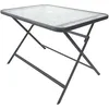 Image de Table - Home Deco Factory - Formentera - Verre Trempé - Pliable - Gris