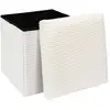 Image de Coffre Pouf - Home Deco Factory - Scott - Pliable - Côtelé - Beige