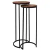 Image de Sellette - home deco factory - gigogne - noir et marron