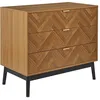 Image de Commode - Home Deco Factory - Felix - Brut - Naturel - Marron Et Noir