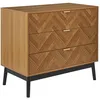 Image de Commode - Home Deco Factory - Felix - Brut - Naturel - Marron Et Noir