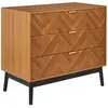 Image de Commode - home deco factory - felix - brut - naturel - marron et noir
