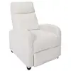 Image de Fauteuil - home deco factory - scott - côtelé - ajustable - beige