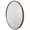 Image de Lot De 3 Miroirs - Home Deco Factory - Toronto - Imitation Bois - Marron - 26 Cm
